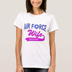 Luchtmacht vrouw in ruste t-shirt