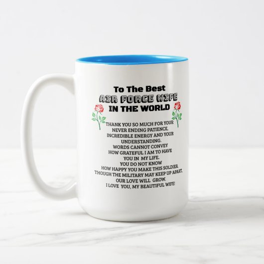 Luchtmacht vrouw koffie Mok (Links)