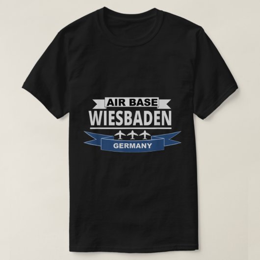 Luchtmachtbasis Wiesbaden Duitsland T-shirt (Design voorkant)