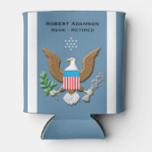 Luchtmachtdienst gepersonaliseerd blikjeskoeler (Voorkant)