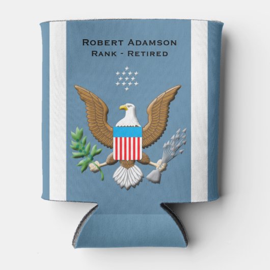 Luchtmachtdienst gepersonaliseerd blikjeskoeler (Voorkant)