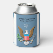 Luchtmachtdienst gepersonaliseerd blikjeskoeler (Blikje Achterkant)