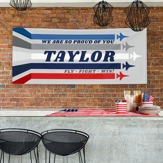 Luchtmachtjets Militaire Afscheidsfeest Bannerbord Spandoek