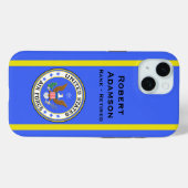 Luchtmachtkleuren en embleem - personaliseer Case-Mate iPhone case (Achterkant (horizontaal))