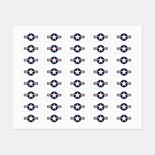Luchtmachtlogo Labels (Vel)