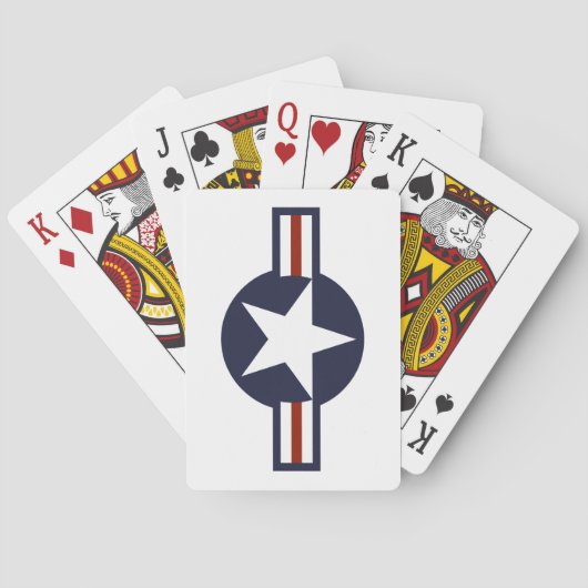 Luchtmachtlogo Pokerkaarten (Achterkant)