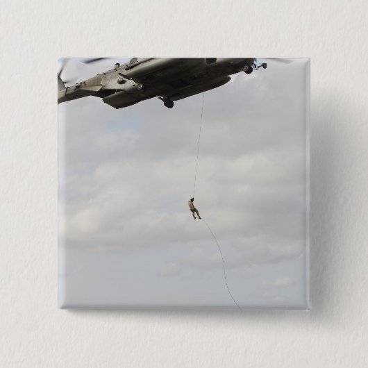 Luchtmachtpararescutie voert gevechtseenheid 2 uit vierkante button 5,1 cm (Voorkant)