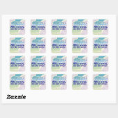 Luchtmachtposter Vierkante Sticker (Vel)