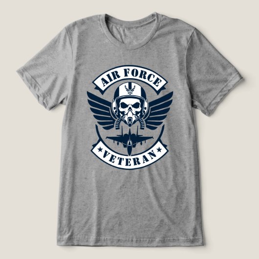 Luchtmachtveteraan Tri-Blend Shirt (Design voorkant)