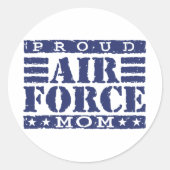 Luchtmam Ronde Sticker (Voorkant)