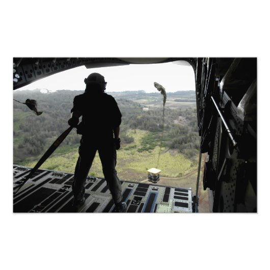 Luchtman kijkt naar een praktijkbundel herfst foto afdruk (Voorkant)