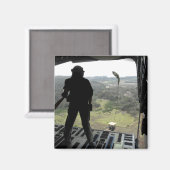 Luchtman kijkt naar een praktijkbundel herfst magneet (Voorkant / Achterkant)