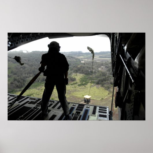 Luchtman kijkt naar een praktijkbundel herfst poster (Voorkant)