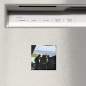 Luchtmannen duwen een pallet gedoneerde goederen u magneet (Insitu (Vaatwasser))