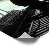 Luchtmannen duwen een pallet gedoneerde goederen u poster (Hoek)