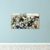 Luchtmannen helpen een soldaat van het Koreaanse l Canvas Afdruk (Insitu (Houten vloer))