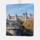 Luchtmetro op Pont de Bir-Hakeim - Parijs, Frankri Keramisch Ornament (Links)