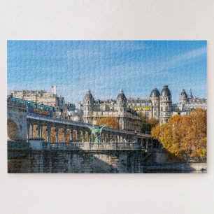 Luchtmetro op Pont de Bir-Hakeim - Parijs, Frankri Legpuzzel