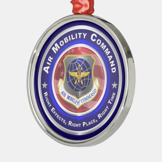 Luchtmobiliteitscommando Gepersonaliseerd Kerstmis Metalen Ornament (Links)