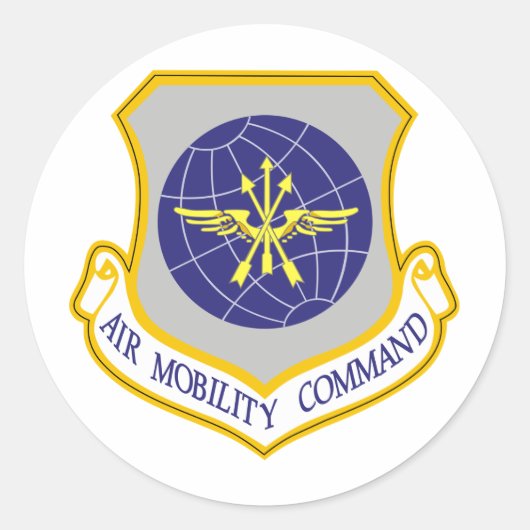 Luchtmobiliteitscommando Ronde Sticker (Voorkant)