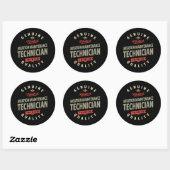 Luchtonderhoudstechnicus Ronde Sticker (Vel)