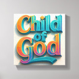 Luchtontwerp Child of God Stretched Canvas