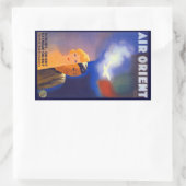 Luchtoriënterend Rechthoekige Sticker (Tas)