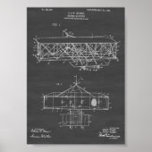 Luchtpatent van de gebroeders Wright - Chalkboard Poster (Voorkant)