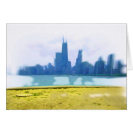 Luchtpensed Chicago Skyline Art