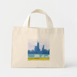 Luchtpenseel Chicago Skyscrapers Mini Tote Bag