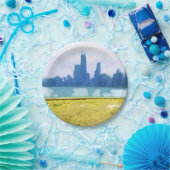 Luchtpenseel Chicago Skyscrapers Papieren Bordje (Feest)