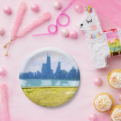 Luchtpenseel Chicago Skyscrapers Papieren Bordje (Feest)