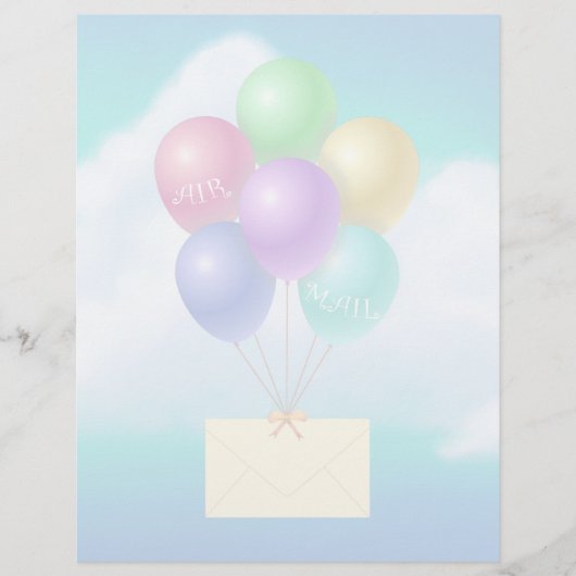 Luchtpost - 8,5 inch x 11 inch briefpapier (Voorkant)