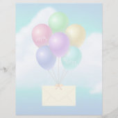 Luchtpost - 8,5 inch x 11 inch briefpapier (Achterkant)