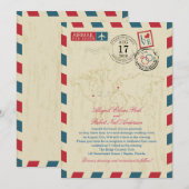  luchtpost bruiloft in Florida en Tsjechië Kaart (Voorkant / Achterkant)