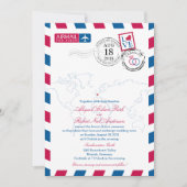 Luchtpost Duitsland bruiloft Kaart (Voorkant)