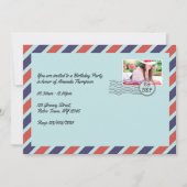  Luchtpost Envelop Verjaardagsfeestje Kaart (Voorkant)