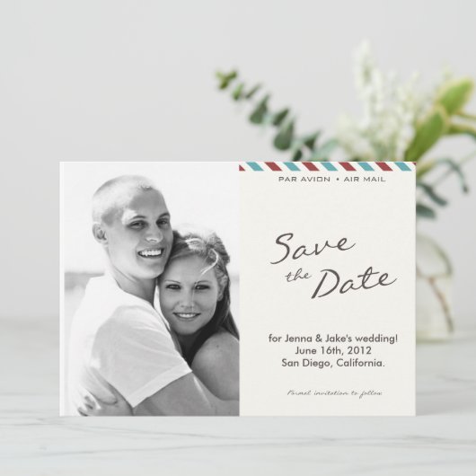 Luchtpost Foto Sla de Datum Op Aankondiging (004) (Staand voorkant)