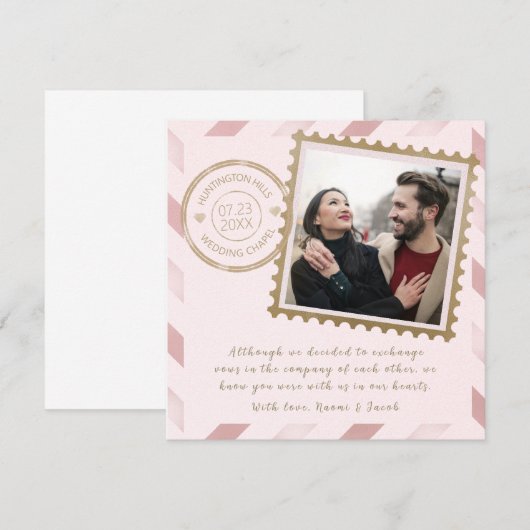 Luchtpost huwelijksaankondiging (Voorkant / Achterkant)