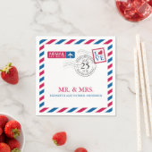 luchtpost | huwelijksreceptie servet (Insitu)