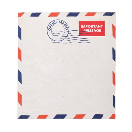 luchtpost kantoor memo notitieblok (Voorkant)