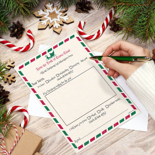 luchtpost kerstbrief aan de kerstman