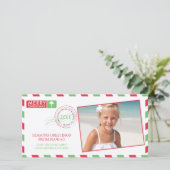 Luchtpost Kerstkaart (Staand voorkant)