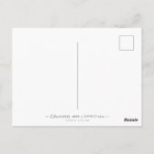 Luchtpost / par avion - transparant briefkaart (Achterkant)