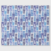 Luchtpost / par avion - transparant cadeaupapier (Vlak)