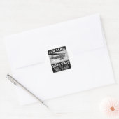 Luchtpost Poster Ronde Sticker (Envelop)