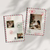 luchtpost schattig drie fotovakantiekaart feestdagenkaart