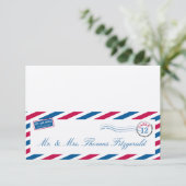 Luchtpost Tentkaart met zitplaats Kaart (Staand voorkant)