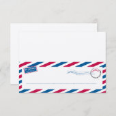 Luchtpost Tentkaart voor zitplaatsen Kaart (Voorkant / Achterkant)