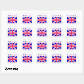 Luchtpost Union Jack Vlag Vierkante Sticker (Vel)